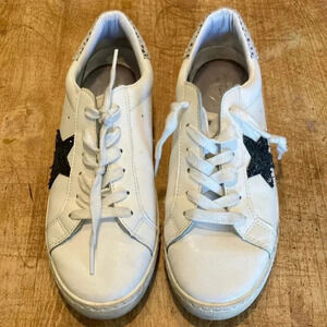 Vintage 1954 White Sneakers with Black Star
